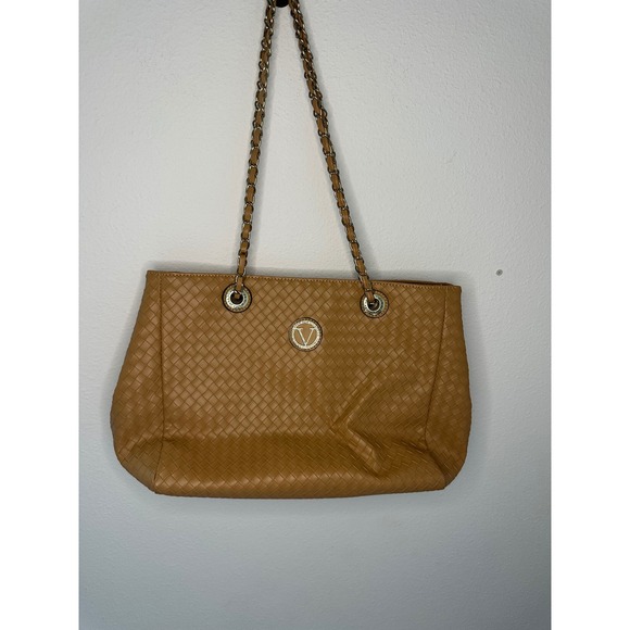 Vera New York Woven‎ Tote Bag Chain Strap Shoulder Bag Designer Purse - Picture 1 of 5